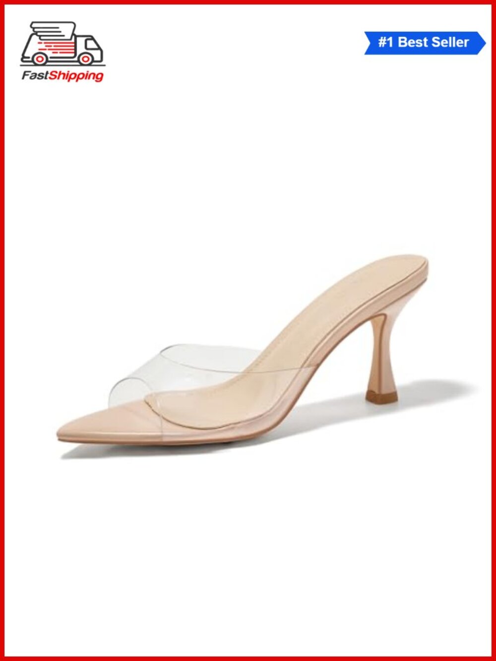 Faux Patent Leather Open Toe Slip On Mules Stiletto Heel Slide Sandals